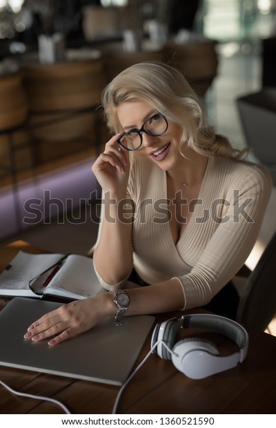 Sexy Blonde Businesswoman Portrait Stock Photo Shutterstock