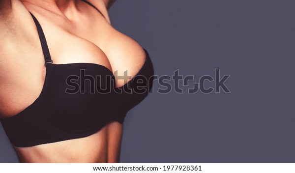 Sexy Boob Close Breast Girl Presenting Foto Stock Shutterstock