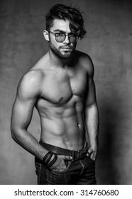 Стоковая фотография 314760680 Sexy Fashion Man Model Top Naked