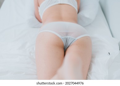 Sexy Female Buttocks White Lingerie Shutterstock