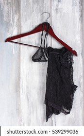 Sexy Female Lingerie Hanging On Hanger Stock Photo Edit Now