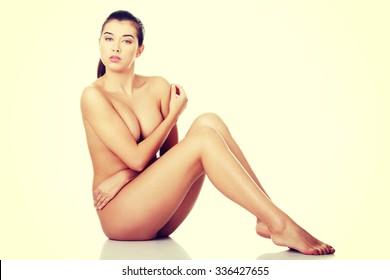 Sexy Fit Naked Woman Healthy Clean Foto Stok 336427655 Shutterstock