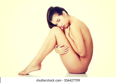 Стоковая фотография 336427709 Sexy Fit Naked Woman Healthy Clean