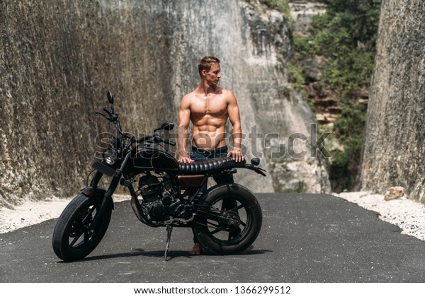 Sexy Guy Naked Body Jeans Posing Stock Photo 1366299512 Shutterstock