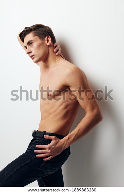 Sexy Guys Naked Torso Trousers On Stock Photo Shutterstock