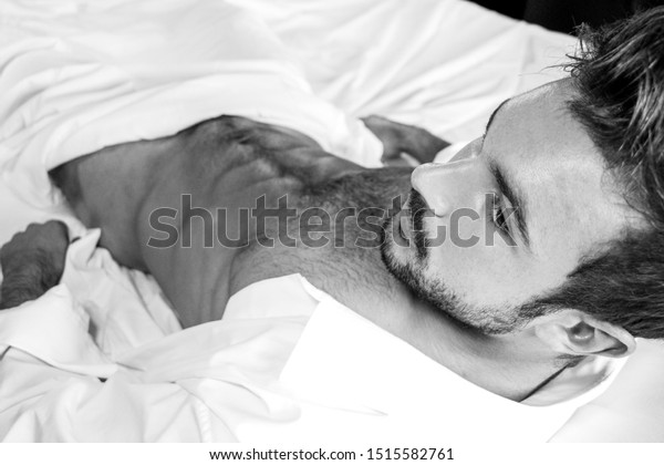 Sexy Hairy Naked Muscular Man Sixpack Stock Photo Shutterstock