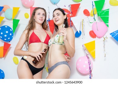 Sexy Hot Girl Wearing Bikini Dancing Shutterstock