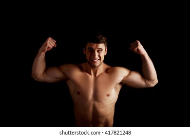 Sexy Shirtless Muscular Macho Man Foto Stok Shutterstock