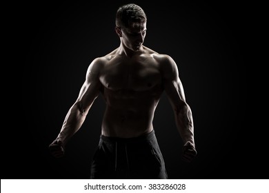 Sexy Muscular Man Posing Naked Torso Stock Photo Shutterstock