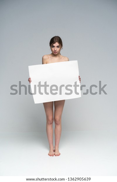 Sexy Naked Girl Poster Clean Skin ภาพสตอก 1362905639 Shutterstock