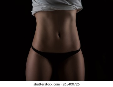 Sexy Slim Fit Woman Body Muscled Stock Photo Shutterstock