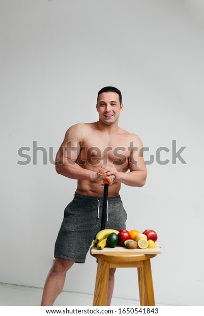 Sexy Vegan Guy Naked Torso Posing Stock Photo 1650541843 Shutterstock