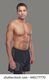 Sexy Man Muscular Torso Hand Pocket Foto Stok 1616254555 Shutterstock