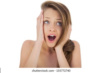 Shocked Naked Woman Images Stock Photos Vectors Shutterstock