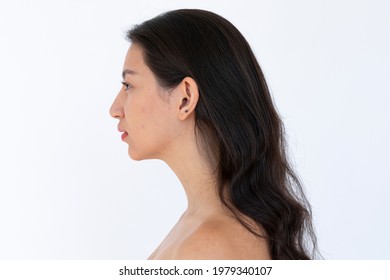 Side View Nude Woman Studio Shoot Stock Photo Shutterstock