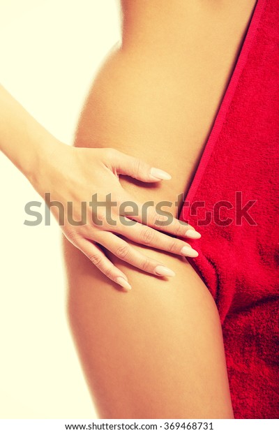 Slim Nude Woman Touching Her Hip Stock Photo 369468731 Shutterstock