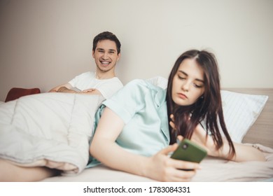 Smiling Caucasian Man Waiting His Wife Stock Photo 1783084331