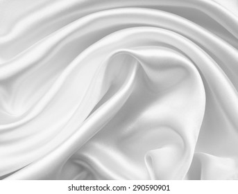 Smooth Elegant White Silk Satin Texture Stock Photo 290590901