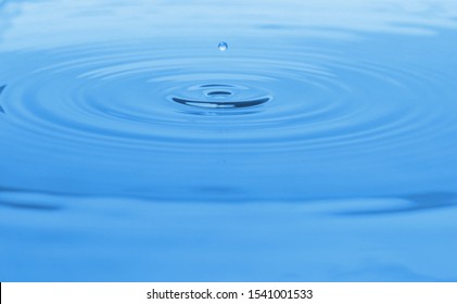 Splash Blue Water Drop Closeup Stock Photo Shutterstock