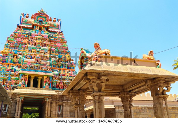 Srirangam One Most Famous Temples Lord Stock Photo 1498469456