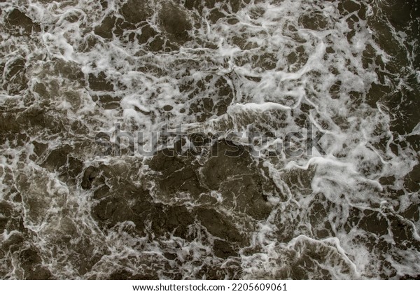 Strong Foamy Sea Wave On Shore Stock Photo Shutterstock