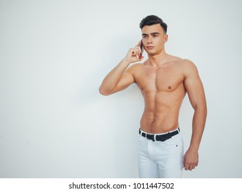 Stylish Man Nude Torso On White Stock Photo Shutterstock