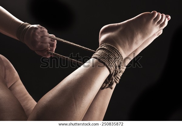 Experimenting with positions and bondage image