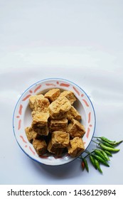 Tahu Sumedang Tahu Petis Goreng Indonesian Stock Photo