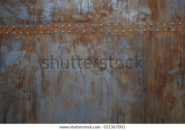 Texture Rusty Metal Rivets Stock Photo Edit Now