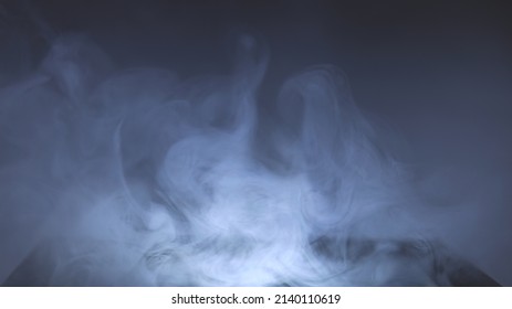 Thick White Smoke On Black Background Stock Photo 2140110619 Shutterstock