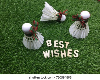 Happy Birthday Badminton Player Shuttlecock On Stock Photo Edit Now