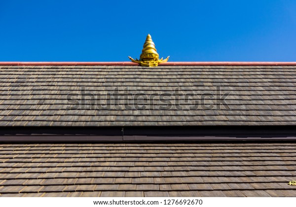 Tile Roof Thai Temple Thailand Pattern Stock Photo Edit Now 1276692670