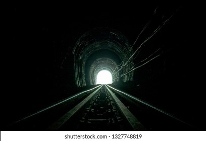 Train Tunnel Old Railway Cave Hope Stock Photo Edit Now