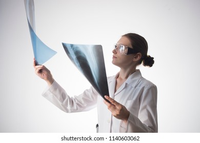 Traumatology Surgeon Roentgenogram Xray Stock Photo