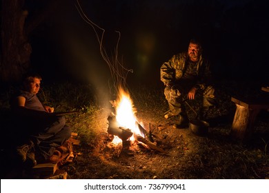 Sitting By Campfire Images Stock Photos Vectors Shutterstock