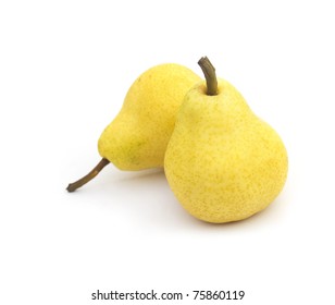 Two Pears Isolated On White Background Stock Photo Edit Now