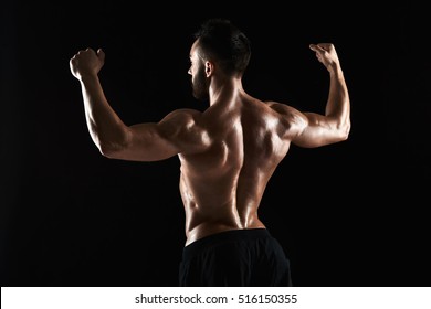 Very Muscular Man Posing Naked Torso Stock Photo 516150355 Shutterstock