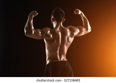 Very Muscular Man Posing Naked Torso Stock Photo Shutterstock