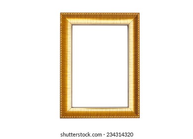 Vintage Gold Frame Isolate On White Stock Photo Shutterstock