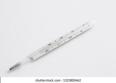 Mercury Thermometer Isolated On White Background Stock Photo Edit Now