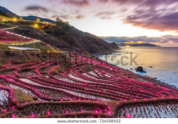 Wajima Japan Shiroyone Senmaida Rice Terraces Stock Photo Edit Now