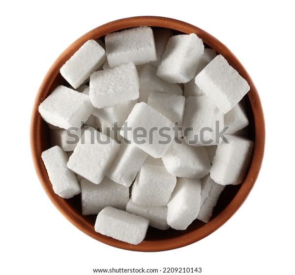 White Refined Sugar Cubes Isolated On Stock Photo 2209210143 Shutterstock