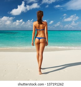 Woman Bikini Tropical Beach Stock Photo Edit Now 132685292