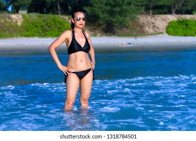 Woman Body Sexy Black Bikini On Stock Photo Shutterstock