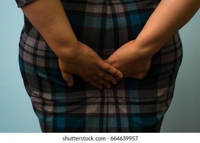 Woman Has Diarrhea Holding Her Butt Stock Photo Shutterstock