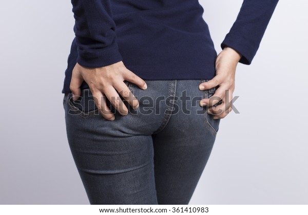 Woman Has Diarrhea Holding Her Butt Stock Photo 361410983 Shutterstock