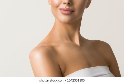 Woman Neck Lips Shoulders Body Stock Photo Shutterstock