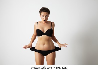 Woman Pull Her Pants Aside Stock Photo Shutterstock