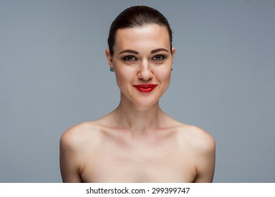 Woman Studio Portrait Half Naked Stock Photo 299399792 Shutterstock