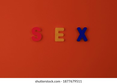 Word Text Sex Written Alphabet Colorful Stock Photo 1877679511